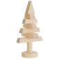 Árvores de Natal decorativas 2pcs 30 cm madeira de pinho maciça