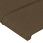 Cabeceira de cama 2 pcs tecido 80x5x78/88 cm castanho