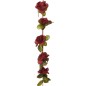 Grinaldas de flores artificiais 6 pcs 250 cm vermelho tinto