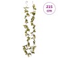 Grinaldas de flores artificiais 6 pcs 215 cm champanhe