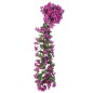 Grinaldas de flores artificiais 3 pcs 85 cm roxo claro