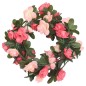 Grinaldas de flores artificiais 6 pcs 240 cm rosa