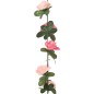 Grinaldas de flores artificiais 6 pcs 240 cm rosa