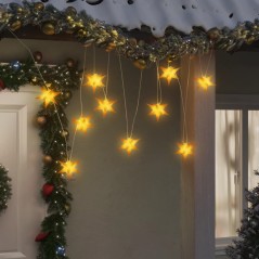 Luzes de Natal 10 LEDs 10 cm amarelo