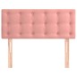 Cabeceira de cama veludo 90x5x78/88 cm rosa