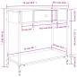 Mesa consola 75x34,5x75 cm derivados de madeira cinzento sonoma