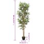 Árvore de bambu artificial 368 folhas 80 cm verde