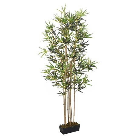 Árvore de bambu artificial 1104 folhas 180 cm verde