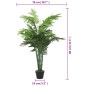 Palmeira artificial 18 folhas 80 cm verde