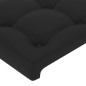 Cabeceira de cama 2 pcs couro artificial 100x5x78/88 cm preto