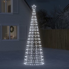 Iluminação árvore de Natal c/ estacas 570 LED 300cm branco frio