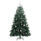 Árvore Natal artificial articulada c/ 300 luzes LED+bolas 240cm