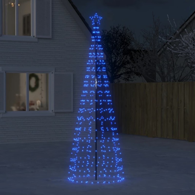 Árvore de Natal luminosa com estacas 570 luzes LED 300 cm azul-Luzes de Natal-Home Retail