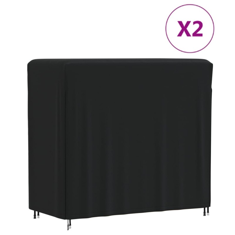 Capas para suportes de lenha 2 pcs 122x61x106 cm oxford 420D-Capas para móveis de jardim-Home Retail