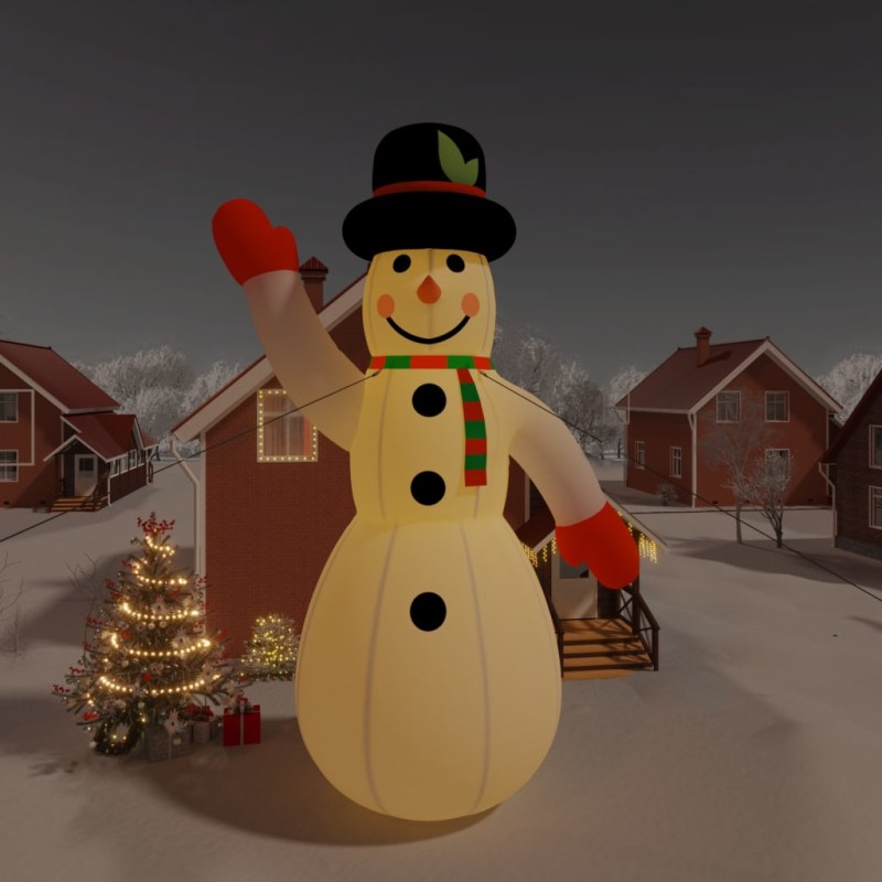 Boneco de neve insuflável com luzes LED 1000 cm-Luzes de Natal-Home Retail