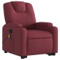 Poltrona de massagens reclin. elevatória tecido vermelho tinto