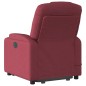 Poltrona de massagens reclin. elevatória tecido vermelho tinto