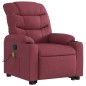 Poltrona de massagens reclin. elevatória tecido vermelho tinto