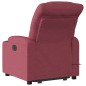 Poltrona de massagens reclin. elevatória tecido vermelho tinto