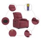 Poltrona de massagens reclin. elevatória tecido vermelho tinto