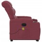 Poltrona de massagens reclin. elevatória tecido vermelho tinto