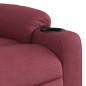 Poltrona de massagens reclin. elevatória tecido vermelho tinto