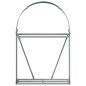 Suporte de lenha 80x45x120 cm aço galvanizado verde