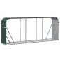 Suporte de lenha 234x45x100 cm aço galvanizado verde