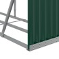 Suporte de lenha 234x45x100 cm aço galvanizado verde