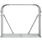 Suporte de lenha 120x45x100 cm aço galvanizado cinza-claro