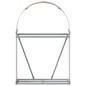 Suporte de lenha 80x45x120 cm aço galvanizado castanho-claro