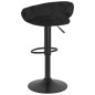 Bancos de bar 2 pcs veludo preto