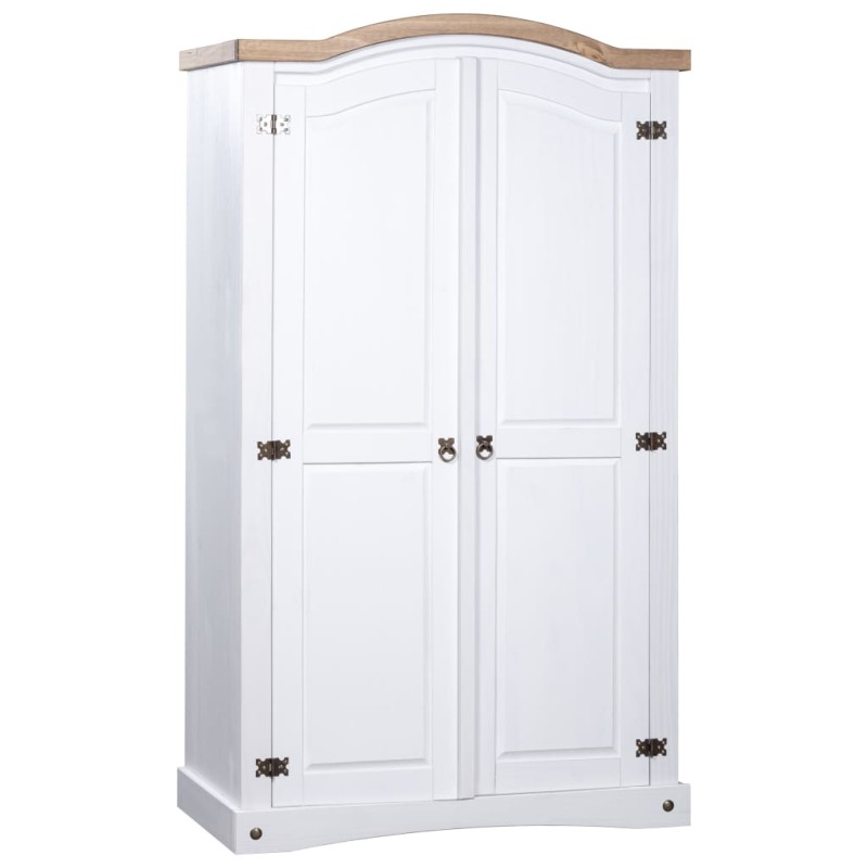 Roupeiro Corona Range pinho mexicano com 2 portas branco-Guarda-roupas-Home Retail