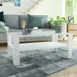 Mesa de centro em aglomerado 100x59x42 cm branco