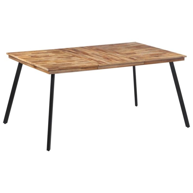 Mesa de jantar 169x98,5x76 cm madeira de teca maciça-Mesas de cozinha e de sala de jantar-Home Retail