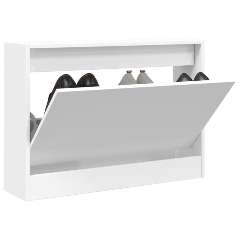 Sapateira 80x21x57 cm derivados de madeira branco-Sapateiras e organizadores-Home Retail