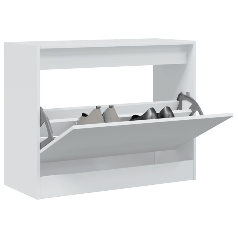 Sapateira 80x34x63 cm derivados de madeira branco-Sapateiras e organizadores-Home Retail