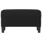 Banco 70x35x41 cm couro artificial preto