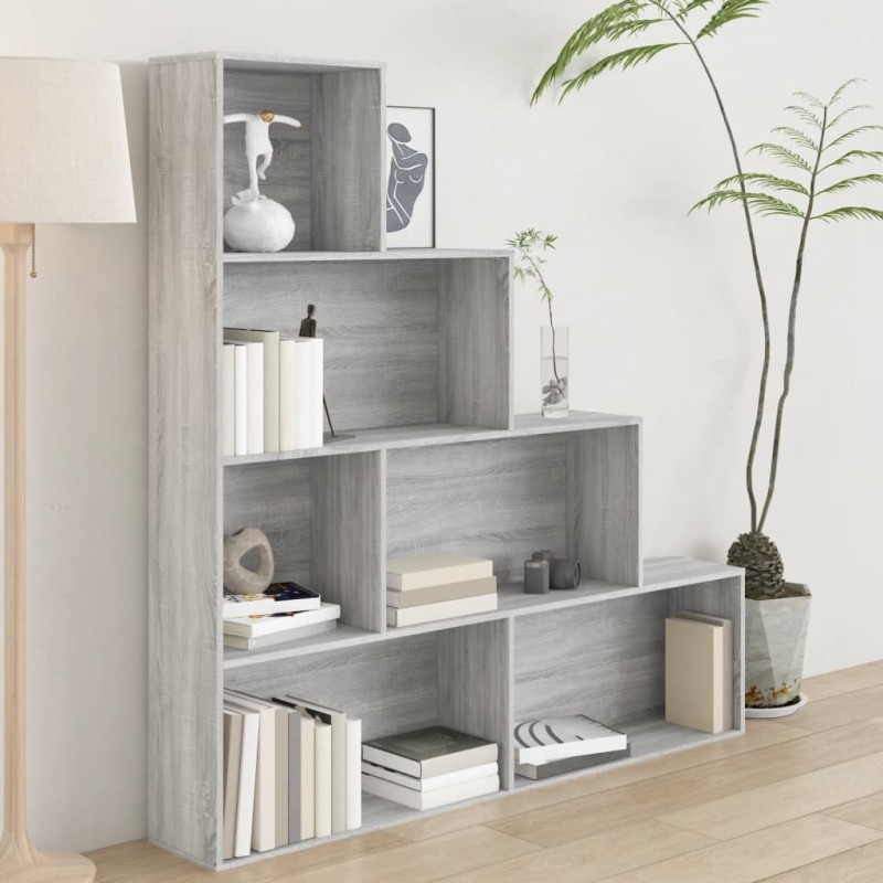 Estante 155x24x160 cm cinzento sonoma-Estantes para livros-Home Retail