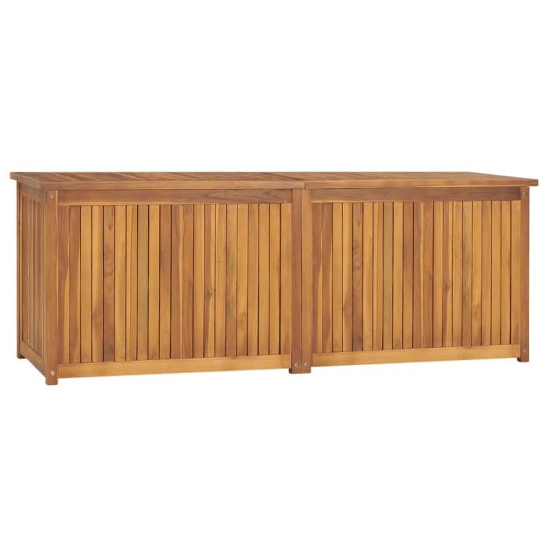 Caixa para jardim 150x50x55 cm madeira de teca maciça-Baús para armazenamento exterior-Home Retail