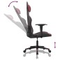 Cadeira gaming massagens couro artificial preto/vermelho tinto