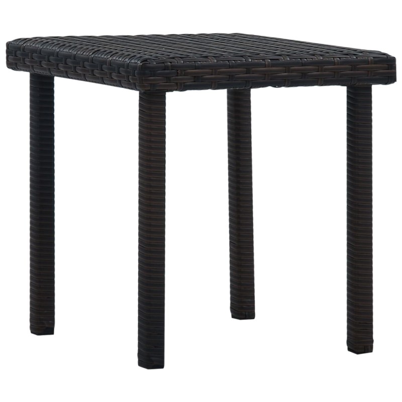 Mesa de centro para jardim 40x40x40 cm vime PE castanho-Mesas de jardim-Home Retail