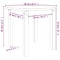 Mesa de centro Ø 55x45 cm madeira de pinho maciça