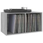 Caixa discos vinil 71x34x36cm derivados madeira cinzento sonoma