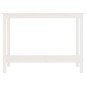 Mesa consola 110x40x80 cm pinho maciço branco