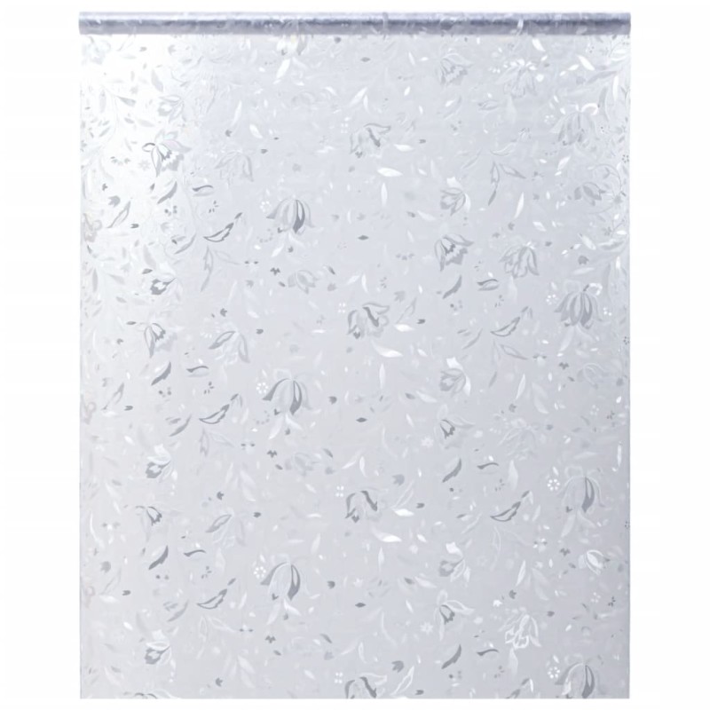 Película para janela fosca 60x500 cm PVC padrão de flores-Películas para janelas-Home Retail