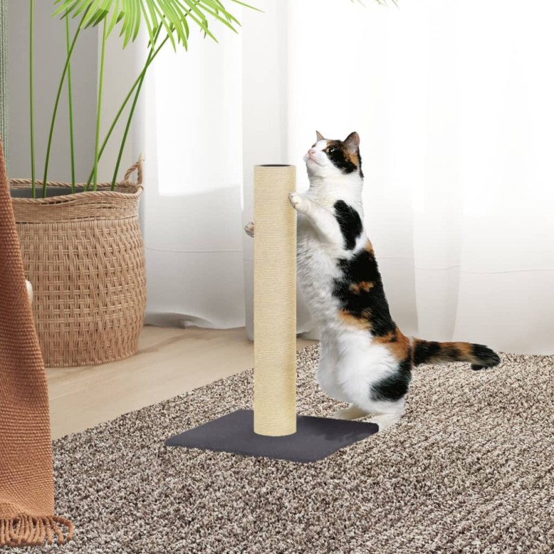 Poste arranhador para gatos 22x22x45 cm cinza-escuro-Móveis para gatos-Home Retail