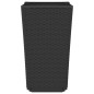 Vasos/floreiras 2 pcs 32,5x32,5x57 cm PP preto