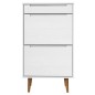 Sapateira MOLDE 59,5x35x103 cm pinho maciço branco