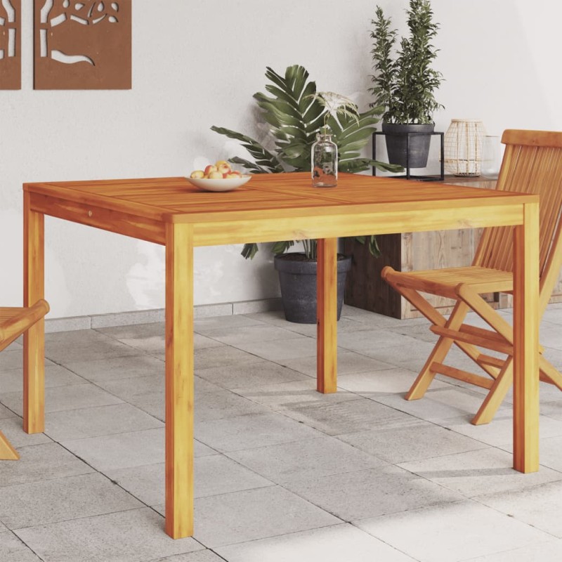 Mesa de jantar p/ jardim 110x110x75 cm madeira de acácia maciça-Mesas de jardim-Home Retail